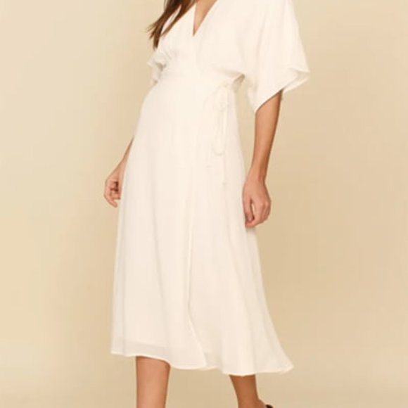 Reformation Karen Dress Ivory Size Small - Picture 3 of 5